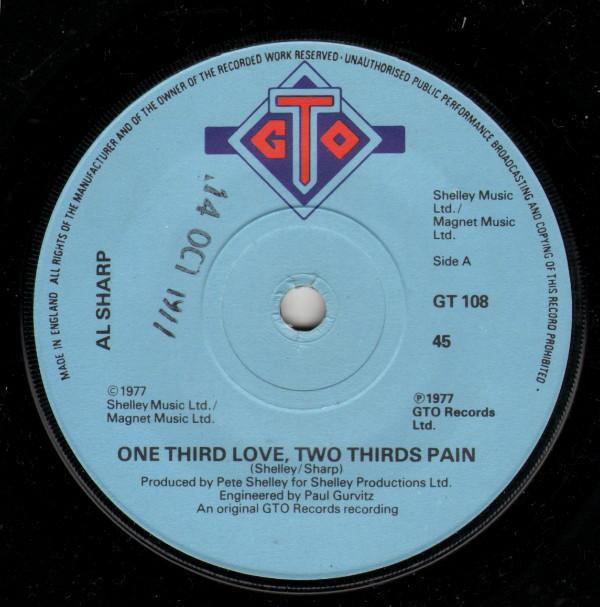 Al Sharp - One Third Love, Two Thirds Pain