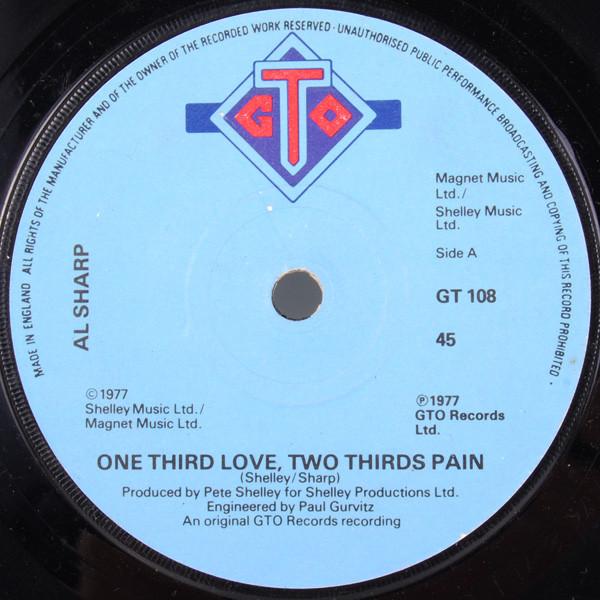 Al Sharp - One Third Love, Two Thirds Pain