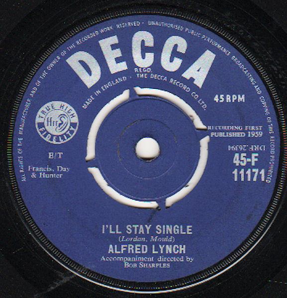 Alfred Lynch - I'll Stay Single