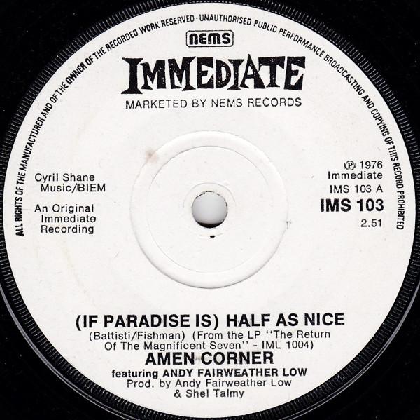 Amen Corner, Andy Fairweather-Low - (If Paradise Is) Half As Nice