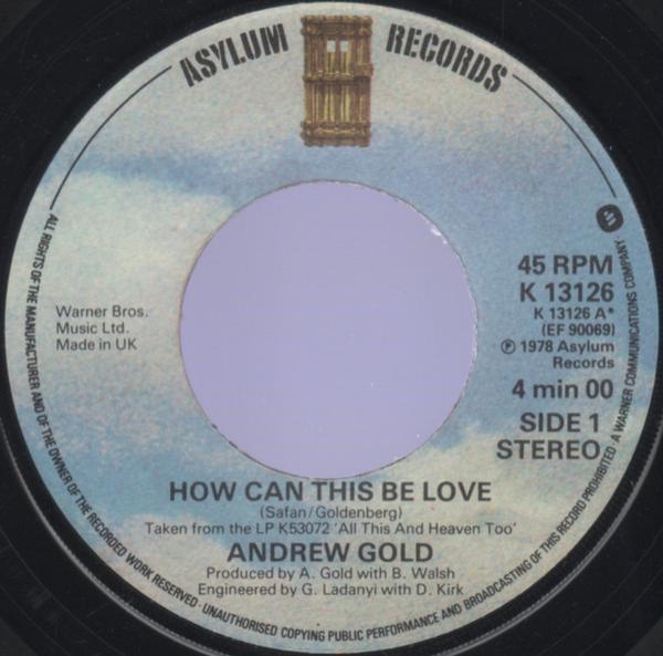 Andrew Gold - How Can This Be Love