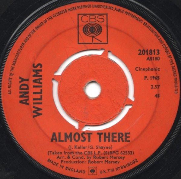 Andy Williams - Almost There