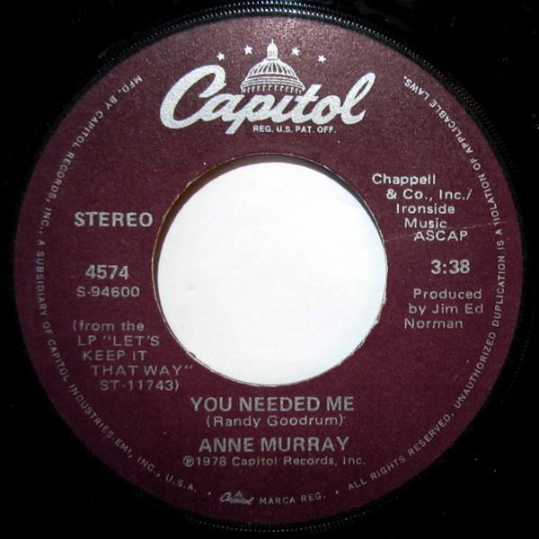 Anne Murray - You Needed Me