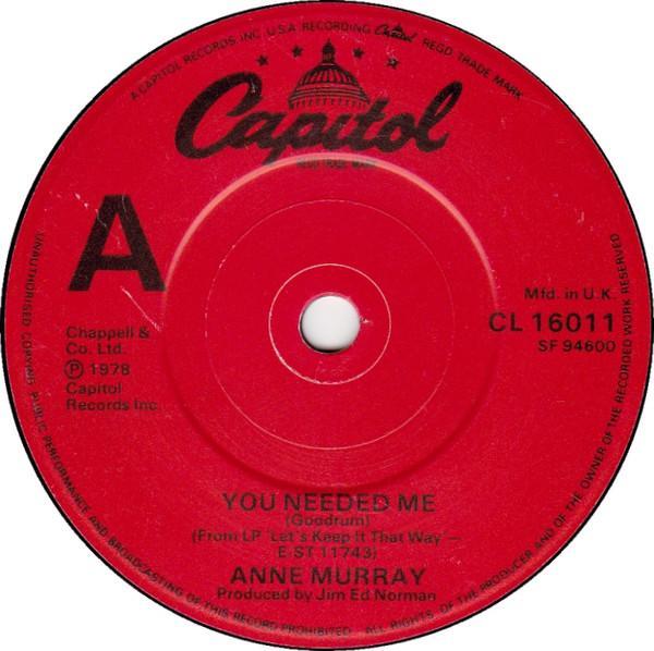 Anne Murray - You Needed Me