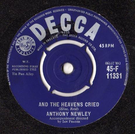 Anthony Newley - And The Heavens Cried / Lonely Boy And Pretty Girl