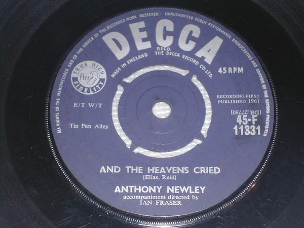 Anthony Newley - And The Heavens Cried / Lonely Boy And Pretty Girl