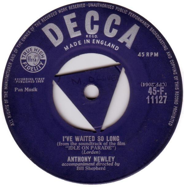 Anthony Newley - I've Waited So Long / Sat'day Night Rock-a-boogie