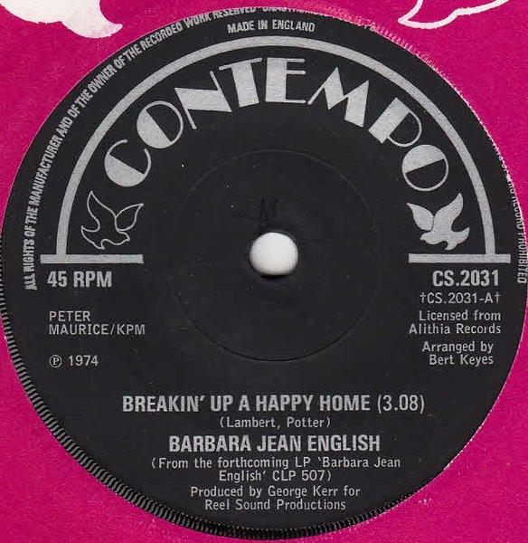 Barbara Jean English - Breakin' Up A Happy Home