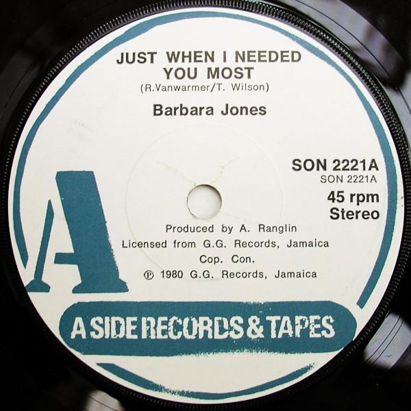Barbara Jones - Just When I Needed You Most