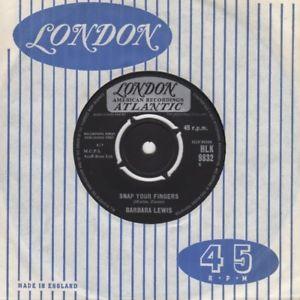 Barbara Lewis - Snap Your Fingers / Puppy Love