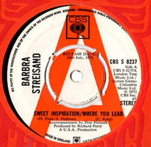 Barbra Streisand - Sweet Inspiration / Where You Lead