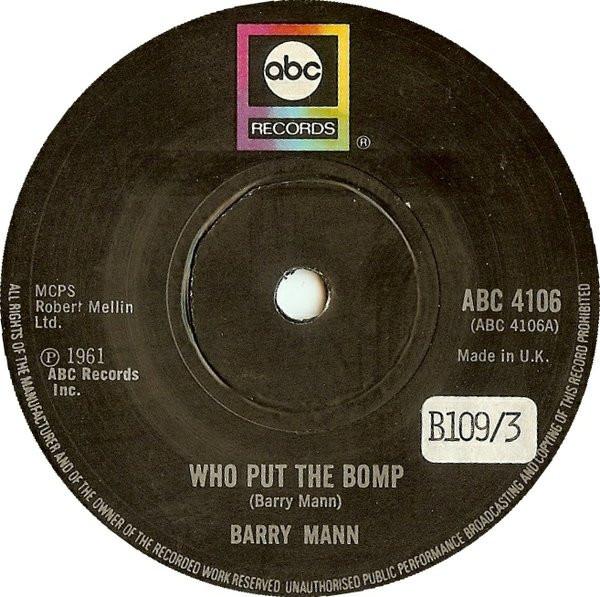 Barry Mann - Who Put The Bomp