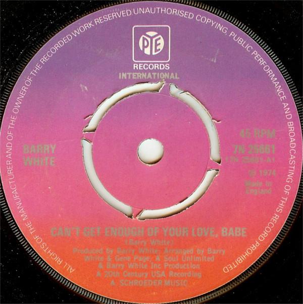 Barry White - Can't Get Enough Of Your Love, Babe