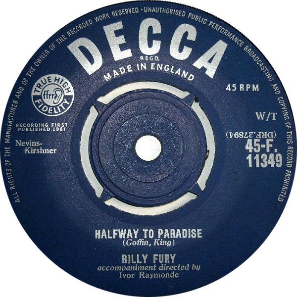Billy Fury - Halfway To Paradise