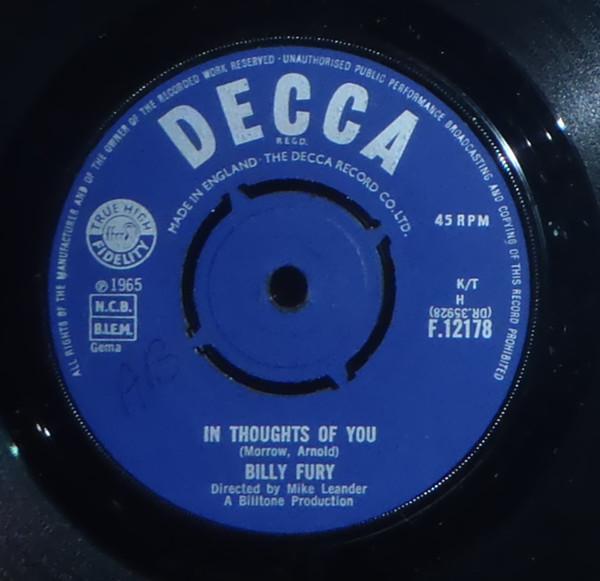 Billy Fury - In Thoughts Of You