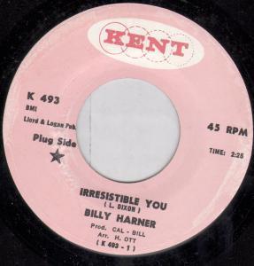 Billy Harner - Irresistible You / Honky Dory