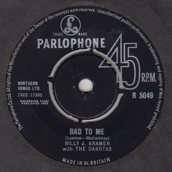 Billy J. Kramer & The Dakotas - Bad To Me