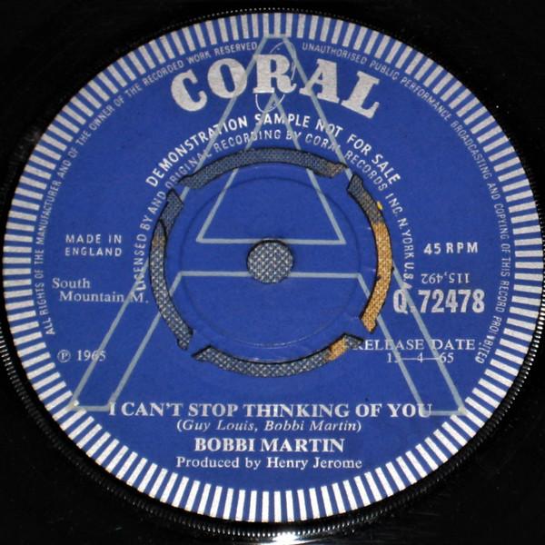Bobbi Martin - I Can't Stop Thinking Of You / A Million Thanks To You