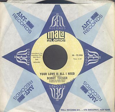 Bobby Tucker  - Your Love Is All I Need