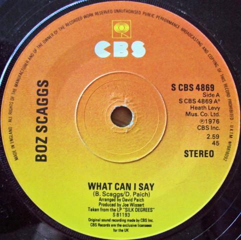 Boz Scaggs - What Can I Say