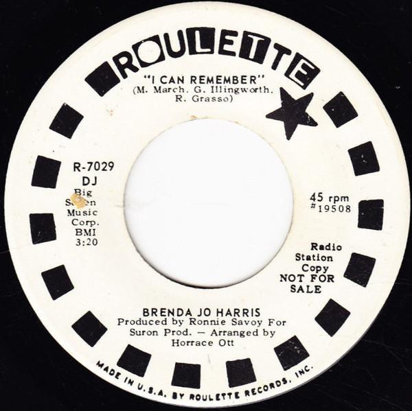 Brenda Jo Harris - I Can Remember / Play With Fire (And You'll Get Burned)