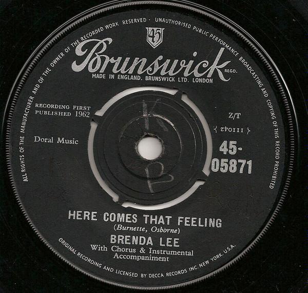 Brenda Lee - Here Comes That Feeling