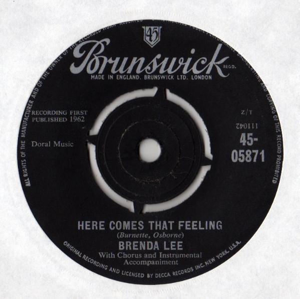 Brenda Lee - Here Comes That Feeling