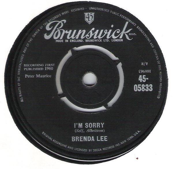 Brenda Lee - I'm Sorry