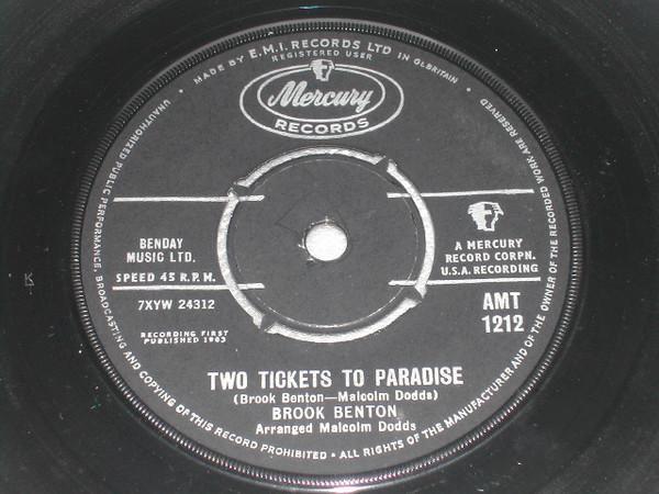 Brook Benton - Two Tickets To Paradise / Don't Hate Me