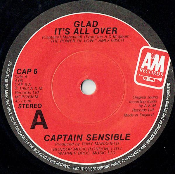 Captain Sensible - Glad It's All Over / Damned On 45
