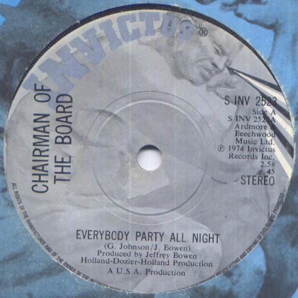 Chairmen Of The Board - Everybody Party All Night