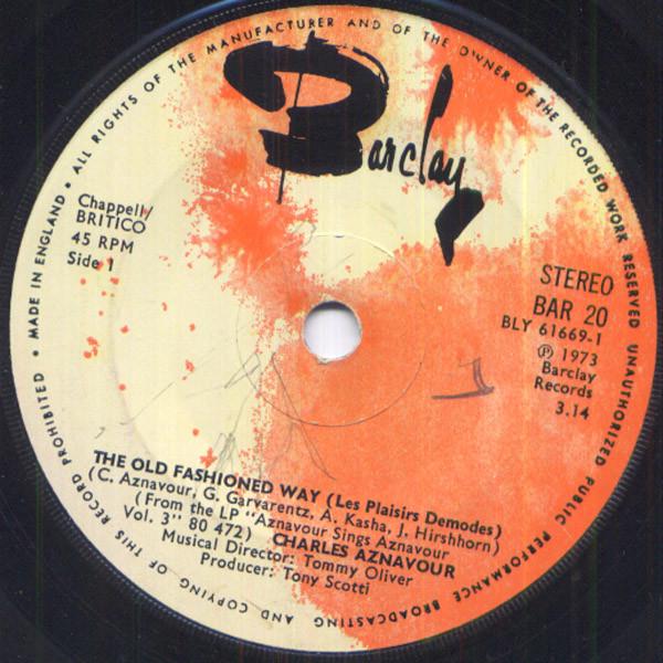 Charles Aznavour - The OId Fashioned Way (Les Plaisirs Demodes)
