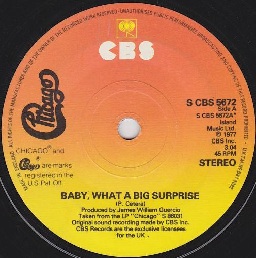 Chicago (2) - Baby, What A Big Surprise