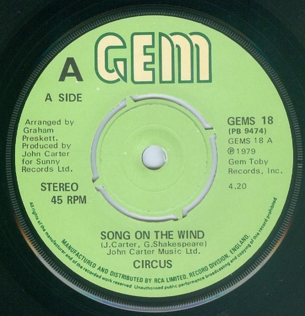 Circus  - Song On The Wind