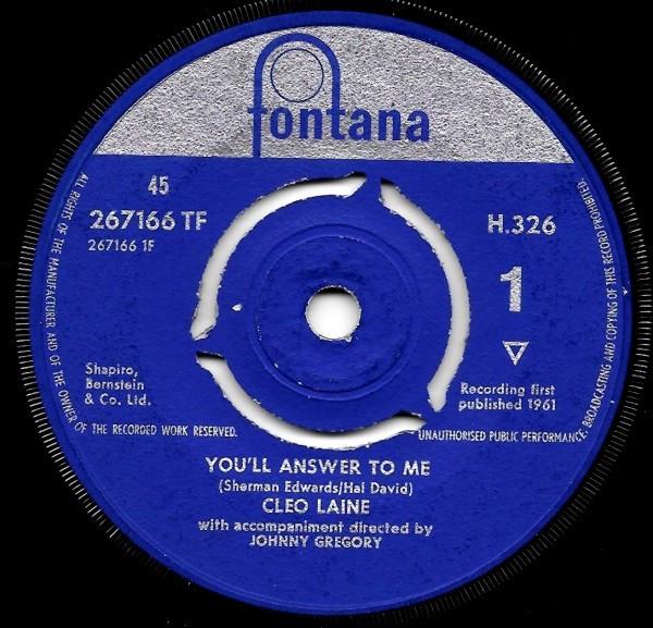 Cleo Laine - You'll Answer To Me