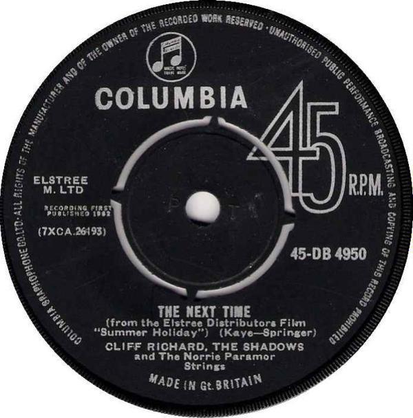 Cliff Richard & The Shadows - The Next Time/Bachelor Boy