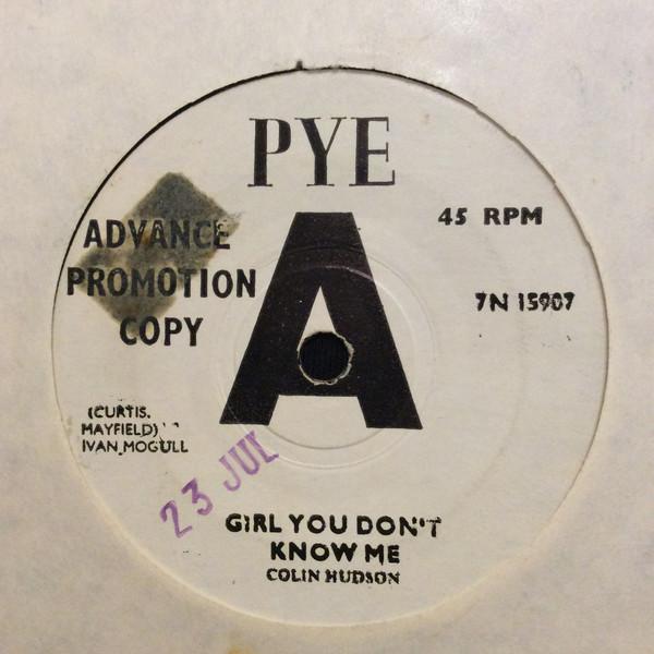 Colin Hudson  - Girl You Don't Know Me