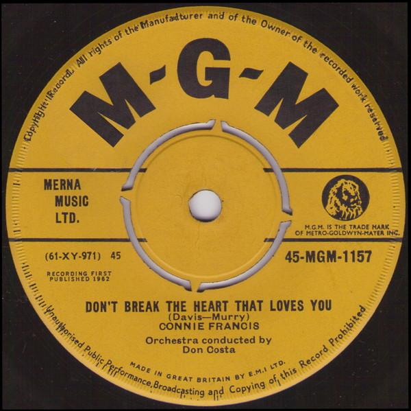 Connie Francis - Don't Break The Heart That Loves You