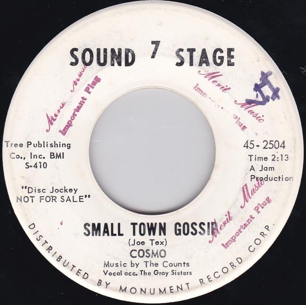 Cosmo  - Small Town Gossip / Things I'd Like To Do