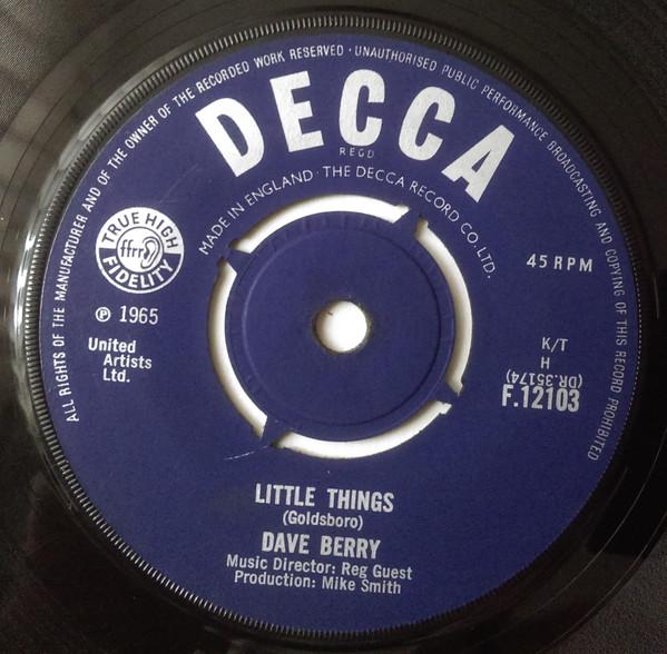 Dave Berry - Little Things / I've Got A Tiger By The Tail