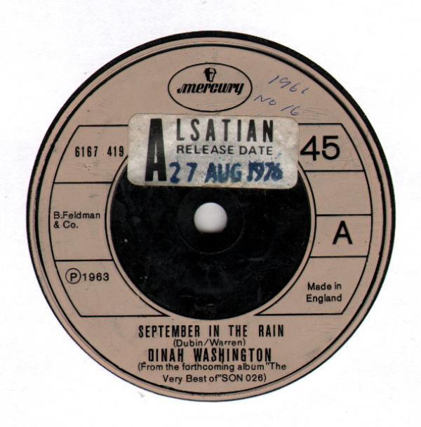 Dinah Washington - September In The Rain