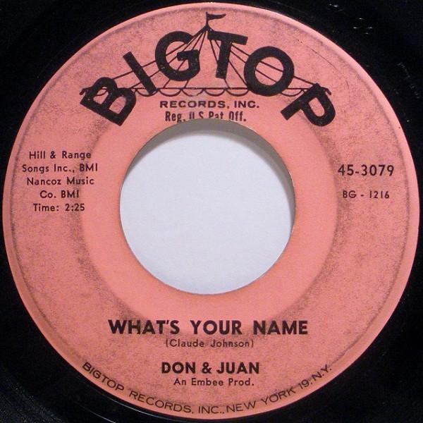 Don & Juan - What's Your Name / Chicken Necks