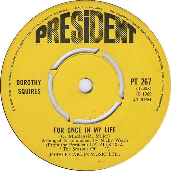 Dorothy Squires - For Once In My Life