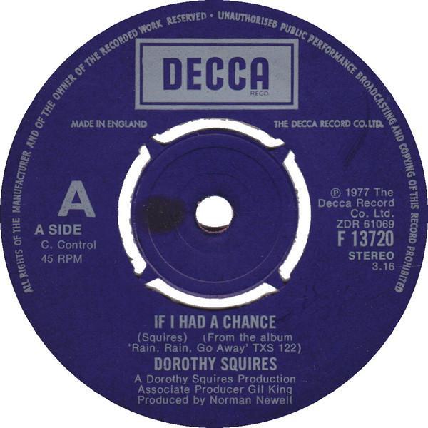 Dorothy Squires - If I Had A Chance