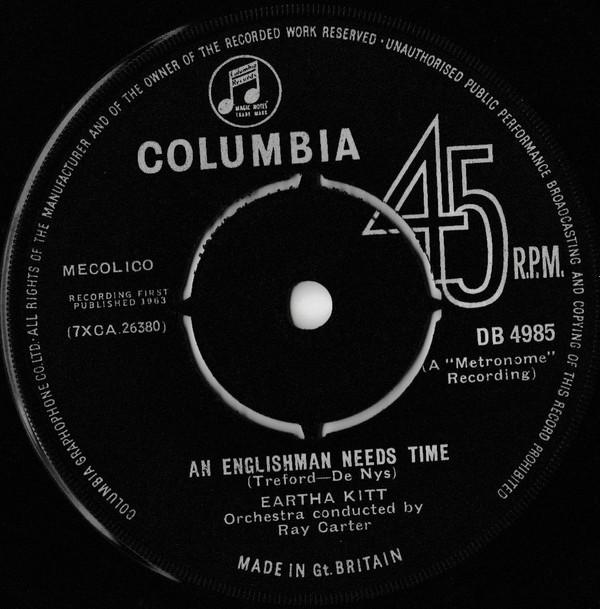 Eartha Kitt - An Englishman Needs Time / Little White Lies