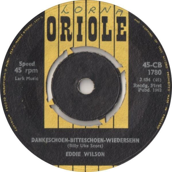 Eddie Wilson (2) - Dankeschoen-Bitteschoen-Wiedersehn / Rheinlaender Waltz