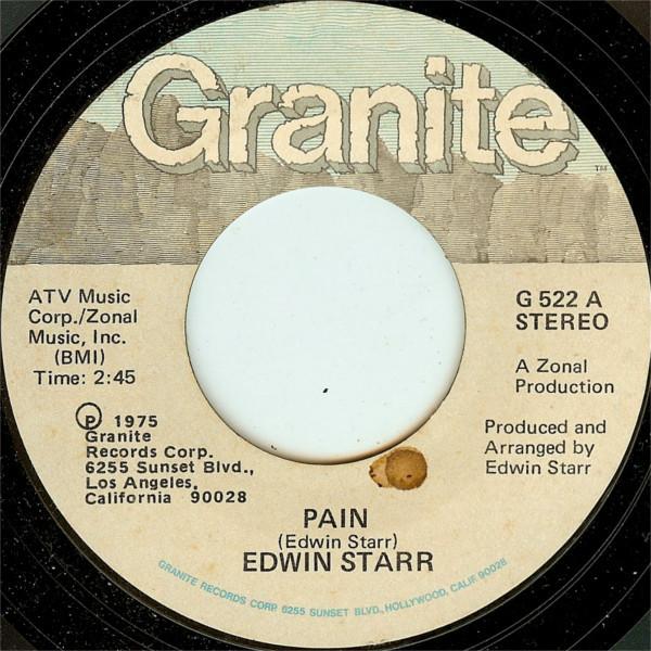 Edwin Starr - Pain / I'll Never Forget You