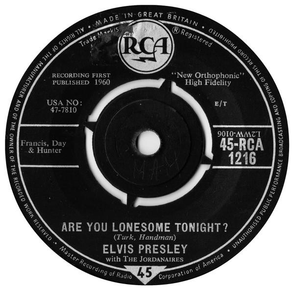 Elvis Presley, The Jordanaires - Are You Lonesome Tonight?
