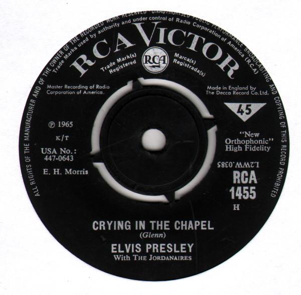 Elvis Presley, The Jordanaires - Crying In The Chapel