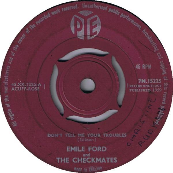 Emile Ford & The Checkmates - Don't Tell Me Your Troubles